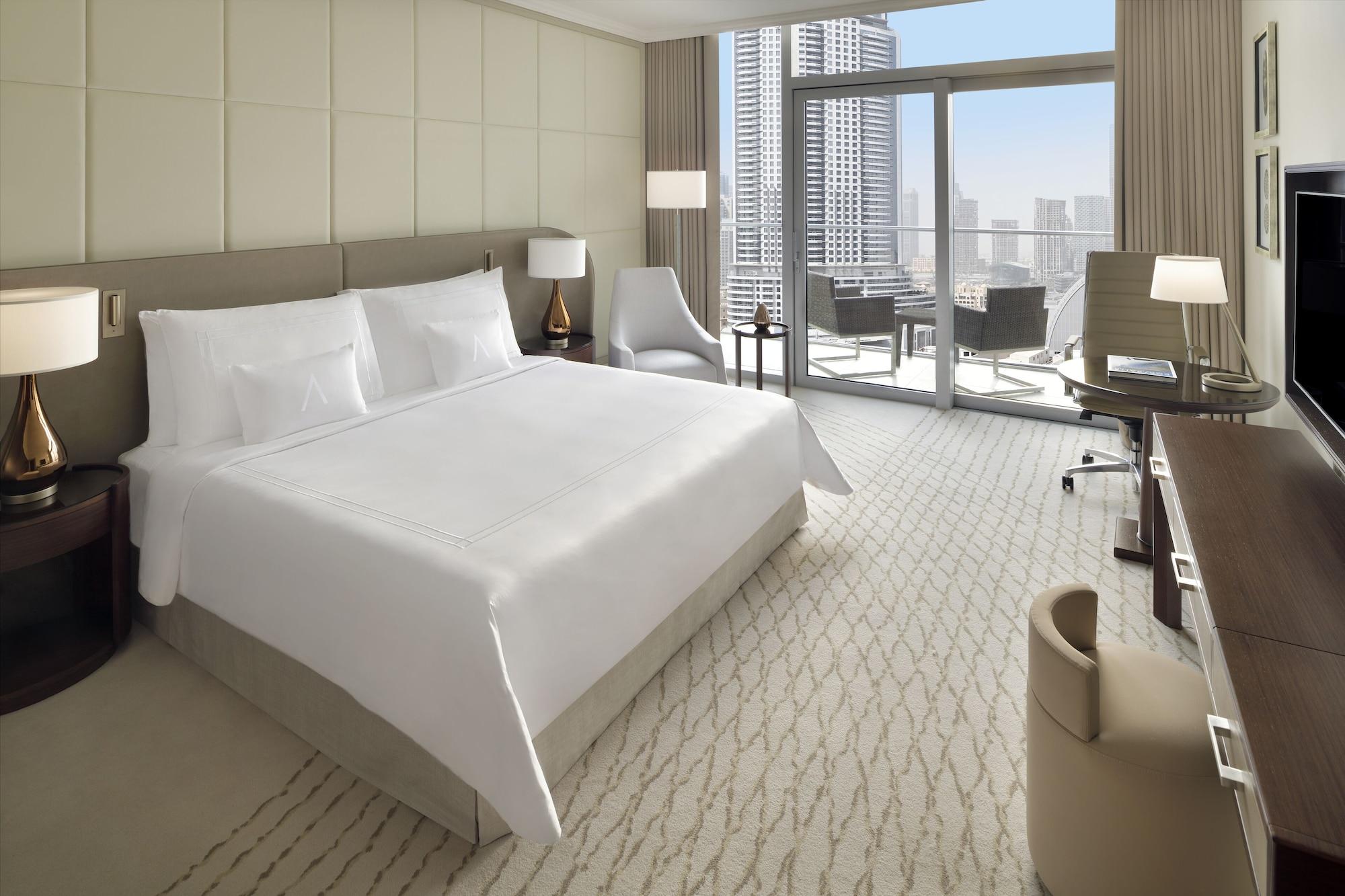 Готель Address Dubai Mall Екстер'єр фото A guest room at the hotel