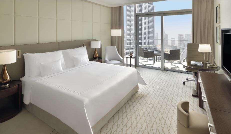 Готель Address Dubai Mall Номер фото A guest room at the hotel